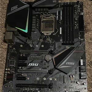 MSI MPG Z390 Gaming Edge AC Motherboard - Black and Silver